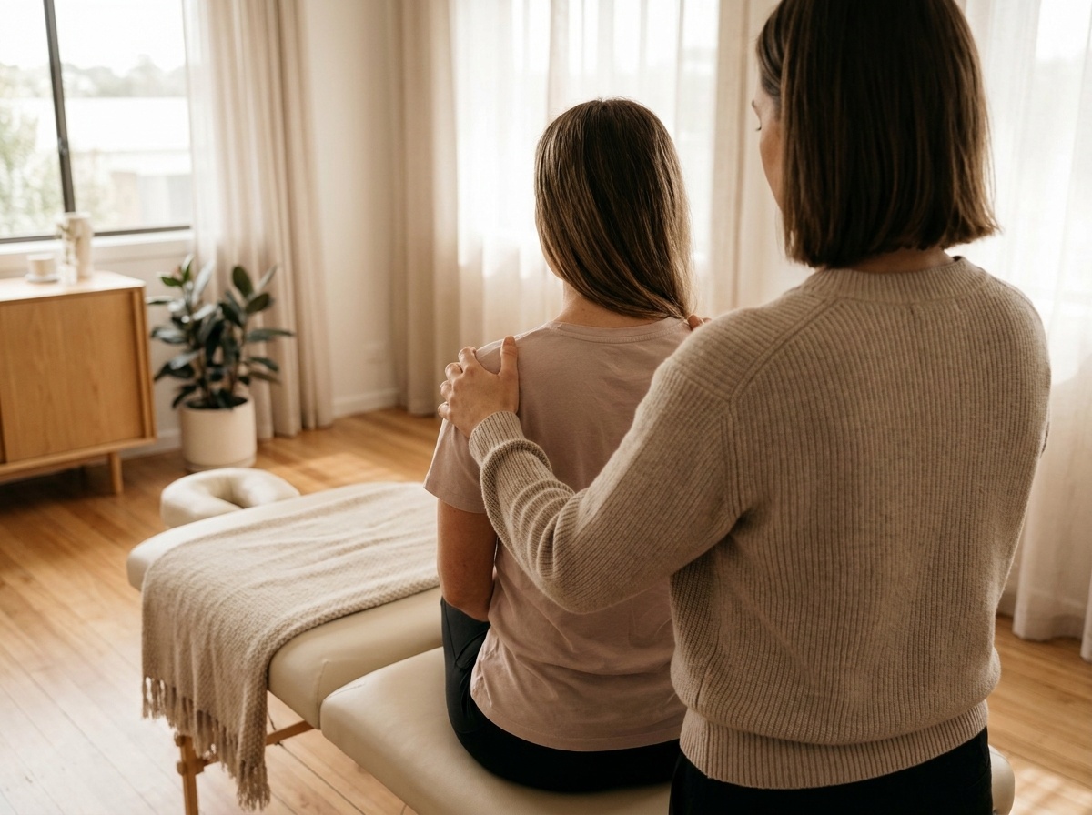 Ruhige Atmosphäre in der therapeutischen Praxis